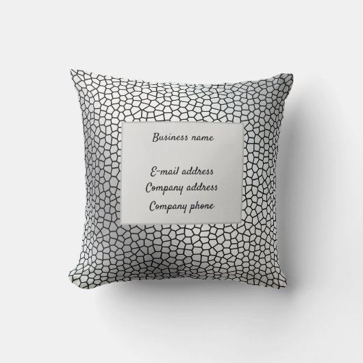 Elegant Glas in lood leder Kussen (Voorkant)