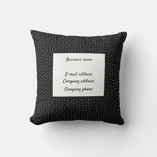 Elegant Glas in lood leder Kussen (Voorkant)