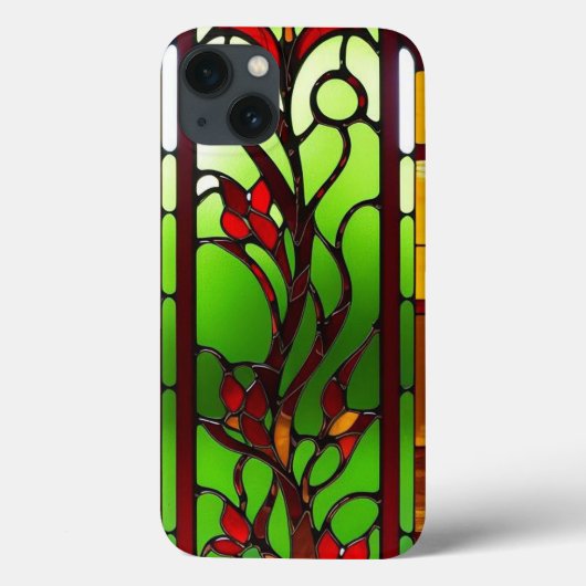 Elegant glas-in-lood raamdeel Case-Mate iPhone case (Achterkant)