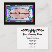 Elegant Glas in lood Visitekaartje (Voorkant / Achterkant)