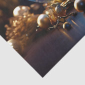 Elegant Glass Ornament Vakantie Decoupage Craft Pa Tissuepapier (Detail)