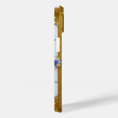 Elegant Glazen in lood raam met gouden Roos Case-Mate iPhone Case (Achterkant / Rechts)