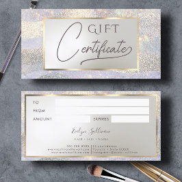 Elegant glinsterende watergolf cadeaubon