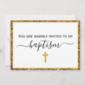 Elegant Glitter ADULT BAPTISM Kaart (Voorkant)