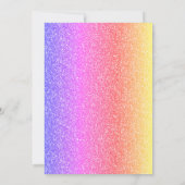 Elegant Glitter Afstudeerder Pet Colorful Glitter Kaart (Achterkant)