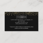 Elegant Glitter Beauty Salon Next Afsprakenkaartje (Achterkant)