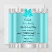 Elegant Glitter Blauwgroen Blue Glamor High Hiel S Kaart (Achterkant)