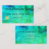 Elegant Glitter Bokeh Credit Kaart Visitekaartje (Voorkant / Achterkant)