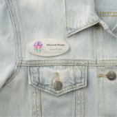 Elegant Glitter Bokeh Macarons Naamplaatje (In situ)