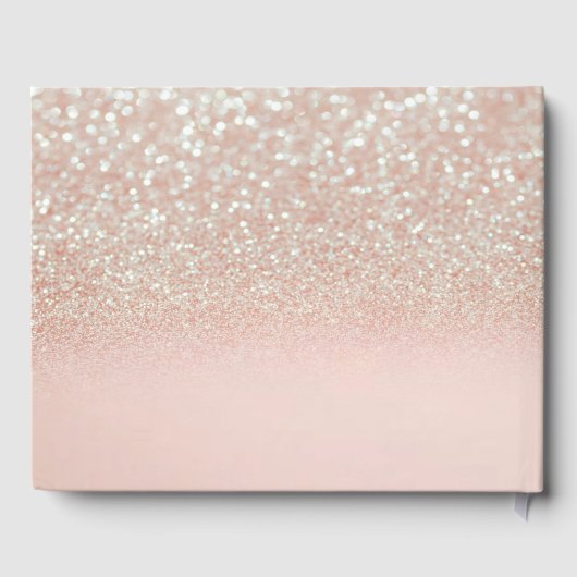 Elegant Glitter Bokeh Ombre ,Sweet 16 Gastenboek (Achterkant)