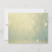 Elegant Glitter Bokeh, Rings Weddi Rehearsal Dinne Kaart (Achterkant)