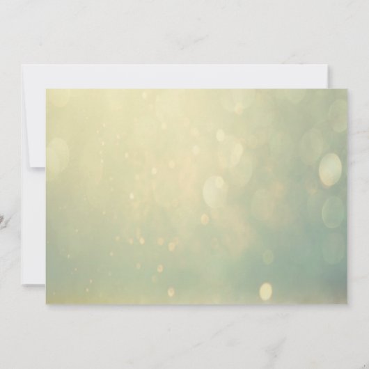 Elegant Glitter, Bokeh, Rings Wedding RSVP Kaart (Achterkant)