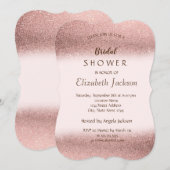 Elegant Glitter Bokeh Vrijgezellenfeest Kaart (Voorkant / Achterkant)