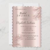 Elegant Glitter Branch Roos Gold Vrijgezellenfeest Kaart (Voorkant)