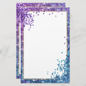 Elegant glitter briefpapier (Voorkant / Achterkant)