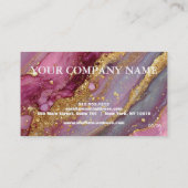 Elegant Glitter Credit Card Visitekaartje (Achterkant)