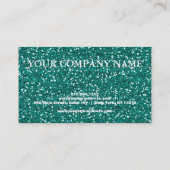Elegant Glitter Credit Kaart Visitekaartje (Achterkant)