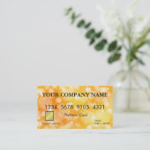 Elegant Glitter Credit Kaart Visitekaartje (Staand voorkant)