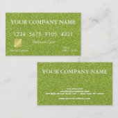 Elegant Glitter Credit Kaart Visitekaartje (Voorkant / Achterkant)