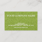 Elegant Glitter Credit Kaart Visitekaartje (Achterkant)