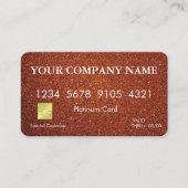 Elegant Glitter Credit Kaart Visitekaartje (Voorkant)