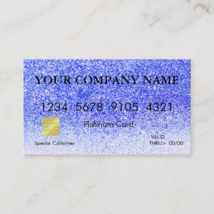 Elegant Glitter-creditcard Visitekaartje