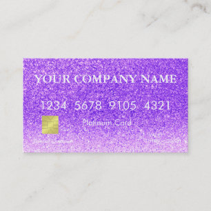 Elegant Glitter-creditcard Visitekaartje