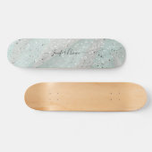 Elegant Glitter Custom Name Skateboard (Horizontaal)