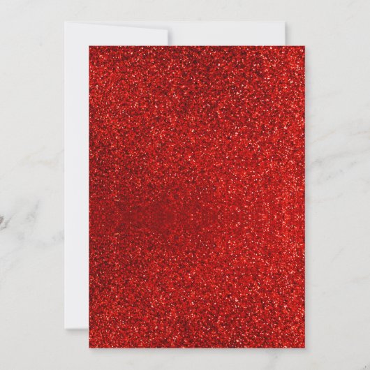 Elegant Glitter Dress | Vijftig jaar en feestdag Kaart (Achterkant)