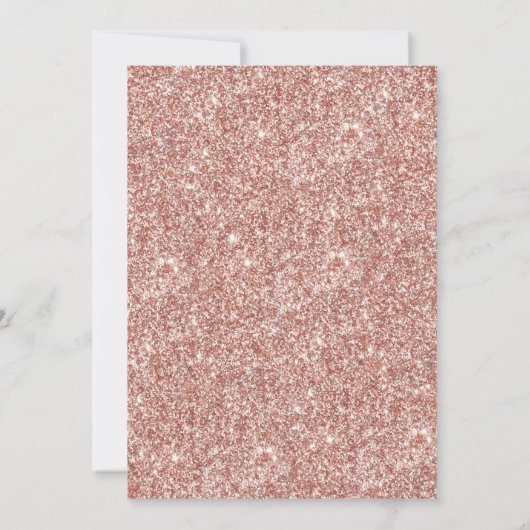 Elegant Glitter Dress | Vijftig jaar en feestdag Kaart (Achterkant)