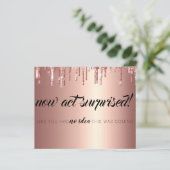 Elegant Glitter Drift Bridesmaid-voorstel Kaart (Staand voorkant)