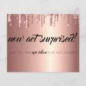 Elegant Glitter Drift Bridesmaid-voorstel Kaart (Voorkant)