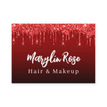 ELEGANT GLITTER DRIP CHIC  RED