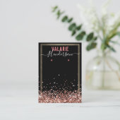 Elegant Glitter Earring Display Visitekaartje (Staand voorkant)