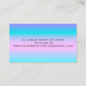 Elegant Glitter Faux Lashes Holographic Ombre Visitekaartje (Achterkant)