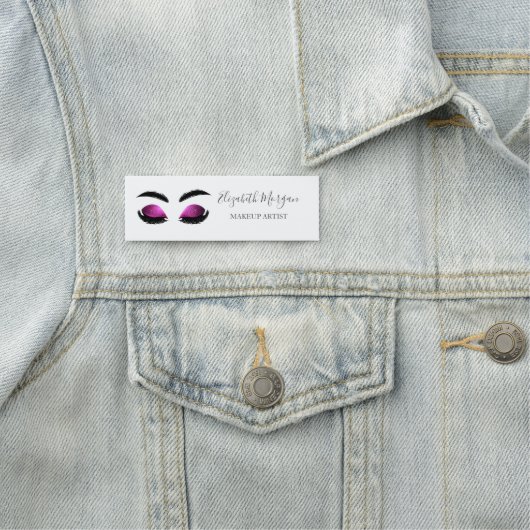 Elegant Glitter Faux Lashes, Makeup kunstenaar Naamplaatje (In situ)