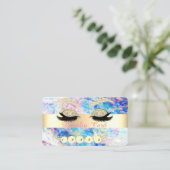 Elegant Glitter Faux Lashes Opal Klantenkaartje (Staand voorkant)