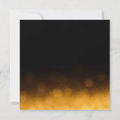 Elegant Glitter Gold Calligraphy Birthday (Achterkant)