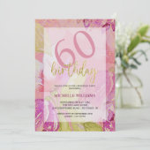 Elegant Glitter Gold Calligraphy Birthday Kaart (Staand voorkant)