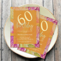 Elegant Glitter Gold Calligraphy Birthday