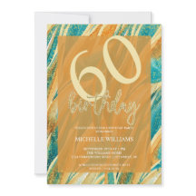 Elegant Glitter Gold Calligraphy Birthday