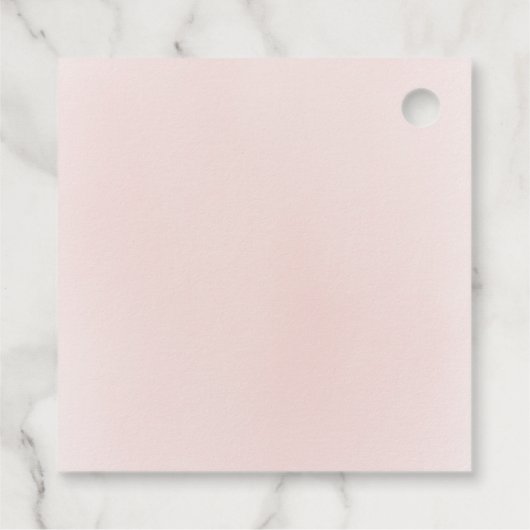 Elegant glitter gold en blush jurk quinceañera bedankjes labels (Achterkant)