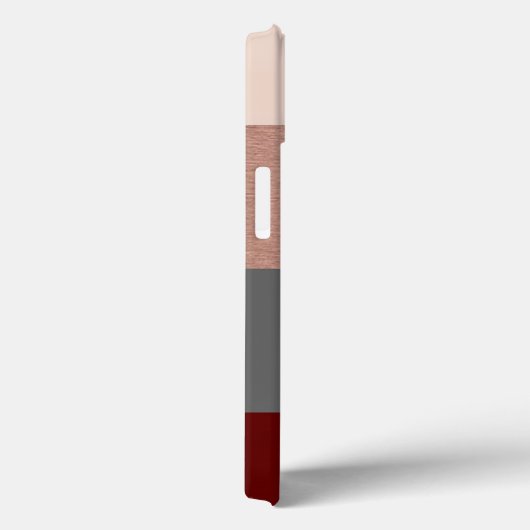 Elegant, Glitter Gold Pineappel, Stripe Case-Mate iPhone Case (Achterkant / Rechts)