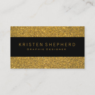 Elegant Glitter Gold Visitekaartjes