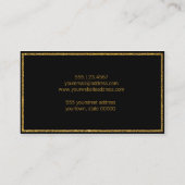 Elegant Glitter Gold Visitekaartjes (Achterkant)