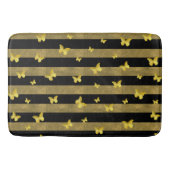 Elegant Glitter Goud Vlinder Patroon Badmat (Voorkant)