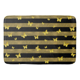 Elegant Glitter Goud Vlinder Patroon Badmat