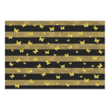 Elegant Glitter Goud Vlinder Patroon