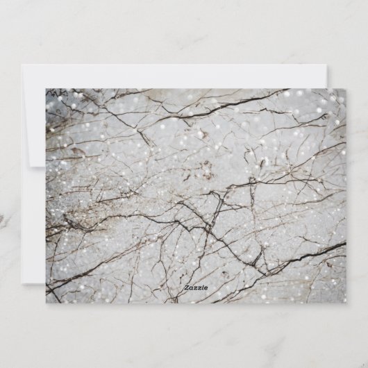 Elegant Glitter Gray Marble Photo Merry Kerstry Feestdagenkaart (Achterkant)