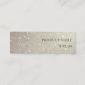 Elegant Glitter Green Pink Aqua Shiny Price Label (Voorkant)